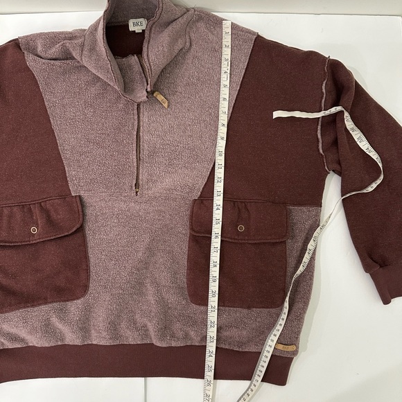 BKE Quarter Zip Pullover Red X-Large - Picture 11 of 15